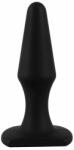 Magic Shiver Butt Plug, black silicon (10.5 cm)