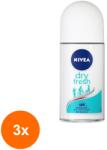 Nivea Set 3 x Deodorant Roll-On Dry Fresh Nivea Deo 50 ml