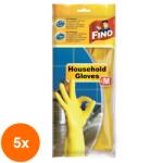 FINO Set 5 x Manusi Menaj cu Textura Anti-Alunecare, Captuseala Bumbac, M, Fino (ROC-5xSAFINO00068)