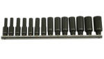 Laser Tools LAS-5962 1/4"-os 6-lapú gépi dugókulcs fej készlet, hosszított, 14 részes (LAS-5962) - praktikuskft