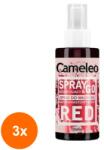 Cameleo Set 3 x Spray Nuantator Cameleo Delia Spray & Go Red, Rosu, 150 ml
