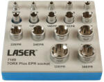 Laser Tools LAS-7189 1/4", 3/8", 1/2"-os 5-oldalú belső TorxPlus® dugókulcs készlet, 16 részes (LAS-7189)