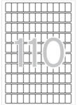 APLI Etikett, 12x18 mm, kerekített sarkú, A5 hordozón, APLI, 1650 etikett/csomag (01860) - nyomtassingyen