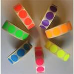  Etikett, 20 mm kör, 1000 etikett/tekercs, fluo piros (5998377104887) - nyomtassingyen