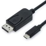 Roline Кабел Roline 11.99. 5845, от USB type C(м) към DisplayPort(м), 1m, черен