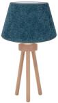 Duolla Duolla - Asztali lámpa BOUCLE 1xE27/15W/230V átm. 28 cm türkiz/fa DU601450 (DU601450)