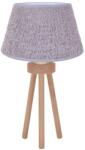 Duolla Duolla - Asztali lámpa BOUCLE 1xE27/15W/230V átm. 28 cm szürke/fa DU601443 (DU601443)