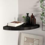 vidaXL Raft colțar de perete, negru, 35 x 35 x 3, 8 cm, MDF (323919) Raft