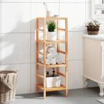 vidaXL Raft de baie, 35, 5x35, 5x112, 5 cm, lemn masiv de nuc (350364) Biblioteca