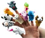  10 darabos ujjbáb készlet, állatok