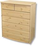 Eger Andi 5 +2 fiókos borovi fenyő komód 80x106x45 cm
