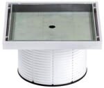 Styron Burkolható padlóösszefolyó magasító fehér 150x150 (STY-505-B-F)