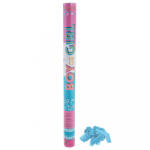  Konfetti ágyú, 60cm-es, Boy or Girl, kék konfettit kilövő, NBW (LUFI717823)