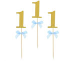 Godan Blue 1st Birthday díszítő pálca, topper 10 db-os (MLG134063)