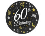 Godan B&C Happy Birthday 60 papírtányér 6 db-os 18 cm (MLG164602)