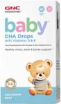 GNC Milestones Baby Picaturi cu DHA + Vitamina D si E pentru bebelusi, 60 ml, GNC
