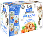 Brit 24x85g Brit Care Cat filék szószban & aszpikban nedves macskatáp- Flavour box (több íz egy dobozban)