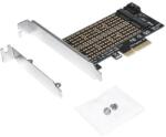 Makki Адаптер M2 SSD NVMe+SATA (M-key+B-key) to PCI Express 3.0 4x adapter - MAKKI-M2-PCIE-2X (MAKKI-M2-PCIE-2X) - zettabytex