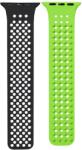 Phoner Spike Apple Watch szilikon szíj, 38/40/41mm, fekete/élénk zöld - speedshop