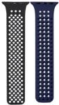Phoner Spike Apple Watch szilikon szíj, 38/40/41mm, fekete/éjkék - speedshop