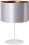 Duolla - Asztali lámpa CANNES 1xE14/15W/230V átm. 20 cm ezüst/réz/fehér 602969 (DU602969)