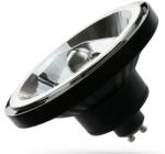 Wojnarowscy LED izzó AR111 GU10/12W/230V 3000K 15° fekete 14570 (WJ0396)