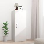 vidaXL Dulap perete suspendat alb lucios 34, 5x34x90cm lemn prelucrat (812444) Raft