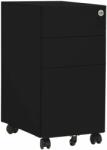 vidaXL Dulap dosare mobil, negru, 30x45x59 cm, oțel (335984) Dulap arhivare
