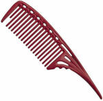 YS PARK Pieptan pentru frizerie cu maner 603 - rosu (4981104351174)