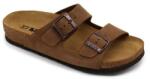  0Ft kiszállítás! Leon Comfortstep 4010 női barna velúr papucs 36-41 -Birkenstockhoz hasonlatos talppal
