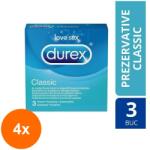 Durex Set 4 x 3 Prezervative Durex Classic (ROC-4xMAG0000590)