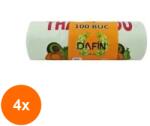 Dafin Set 4 x Pungi Biodegradabile Tip Maieu Dafin, Rola, 2 kg, 100 Bucati (ROC-4xMAG1015417TS)