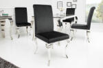Invicta Set doua scaune MODERN BAROCK din catifea neagra in stil baroc (36546)