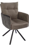 Invicta Set doua scaune pivotant BIG GEORGE 360 cu cotiere, tesatura plata verde, rotativ (40169)