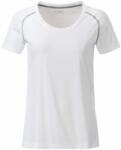 Daiber Tricou funcțional de damă JN495 - Albă / argintiu | 2XL (JN495-1752150)