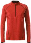 Daiber Tricou functional de damă cu mânecă lungă JN497 - Roșu prespălat / titan | 2XL (JN497-1752286)