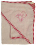  Stella Fürdőlepedő vastag, rózsaszín, mosdókesztyűvel 110 * 110 cm - baby-life