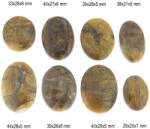  Pandantiv din Limonit Natural - Oval - cu Gaura - 29-44 x 20-29 x 5-7 mm - 1 Buc