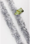  Karácsonyi girland, boa ezüst színű, 7cm széles és 2m hosszú