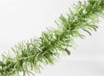  Karácsonyi girland, boa, almazöld színű, vastag, hullámos, 12cm széles és 2m hosszú