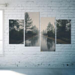4 Decor Tablou canvas 4 piese - Vreme ploioasa