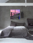 4 Decor Tablou canvas 4 piese - Cer colorat