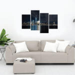 4 Decor Tablou canvas 4 piese - Priveliste de pe apa