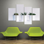 4 Decor Tablou canvas 4 piese - Plante in ghiveci