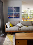 4 Decor Tablou canvas 4 piese - Noapte fulgeratoare