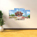 4 Decor Tablou canvas 4 piese - Templu japonez