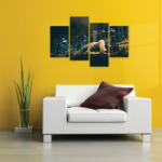 4 Decor Tablou canvas 4 piese - Seara in oras