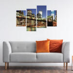 4 Decor Tablou canvas 4 piese - Oras modern