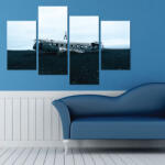 4 Decor Tablou canvas 4 piese - Destinatie finala