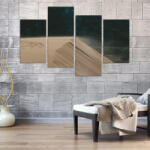 4 Decor Tablou canvas 4 piese - Nisip